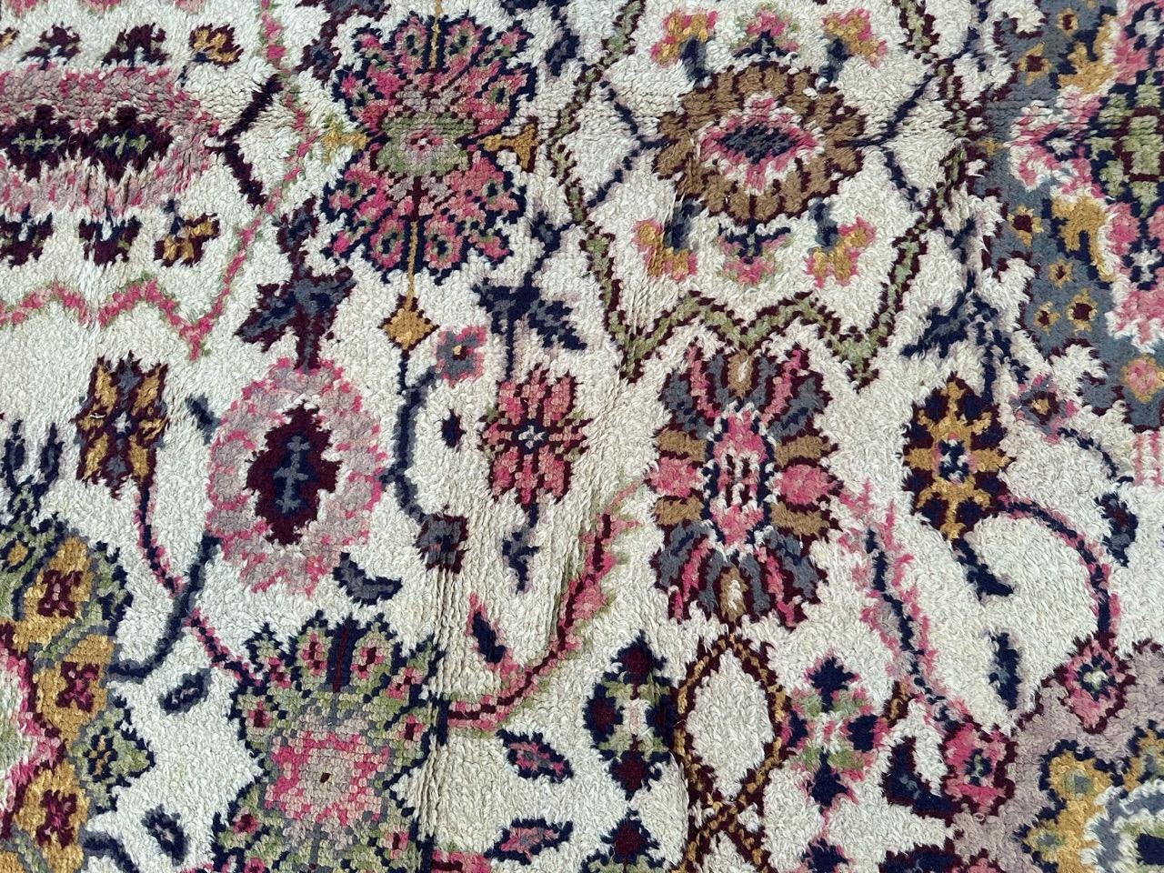 Large Antique Spanish Oushak Rug, 1920s