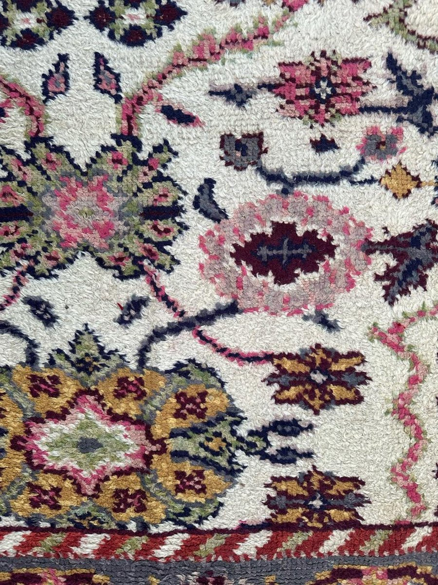 Large Antique Spanish Oushak Rug, 1920s