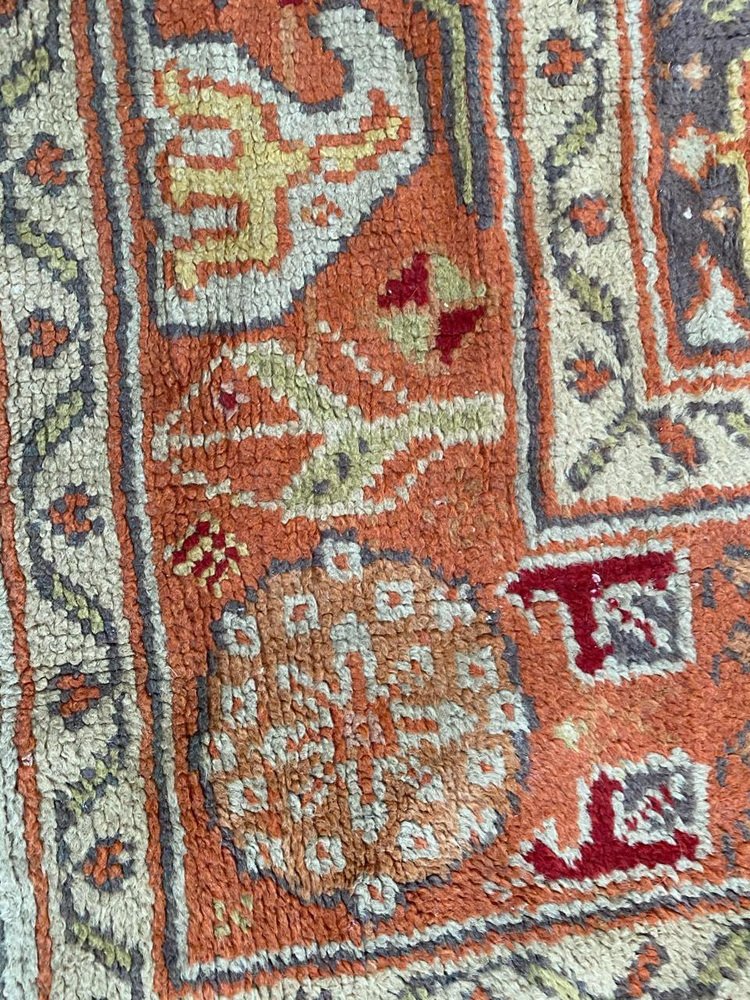 Large Antique Spanish Oushak Rug