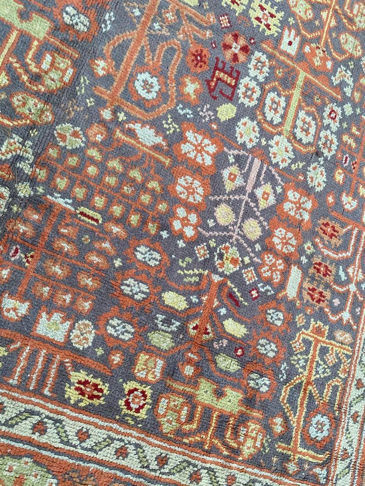 Large Antique Spanish Oushak Rug