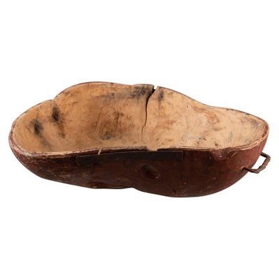 Large Antique Swedish Wooden Bowl-MJF-931293