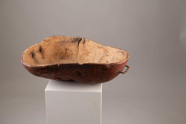 Large Antique Swedish Wooden Bowl-MJF-931293