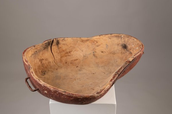 Large Antique Swedish Wooden Bowl-MJF-931293