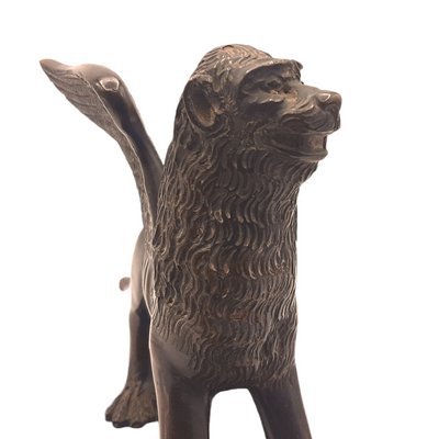 Large Antique Venice Lion in Bronze-TCS-1153566