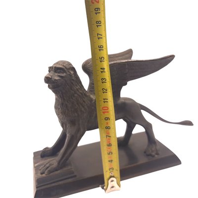 Large Antique Venice Lion in Bronze-TCS-1153566