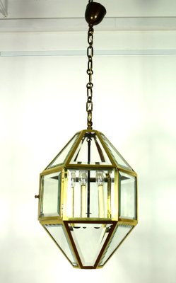 Large Antique Vienna Secession Pendant Lamp by Josef Hoffmann-VA-716721