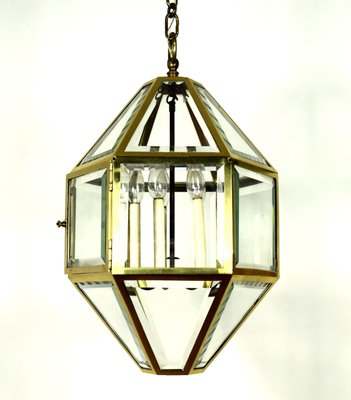 Large Antique Vienna Secession Pendant Lamp by Josef Hoffmann-VA-716721