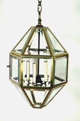 Large Antique Vienna Secession Pendant Lamp by Josef Hoffmann-VA-716721