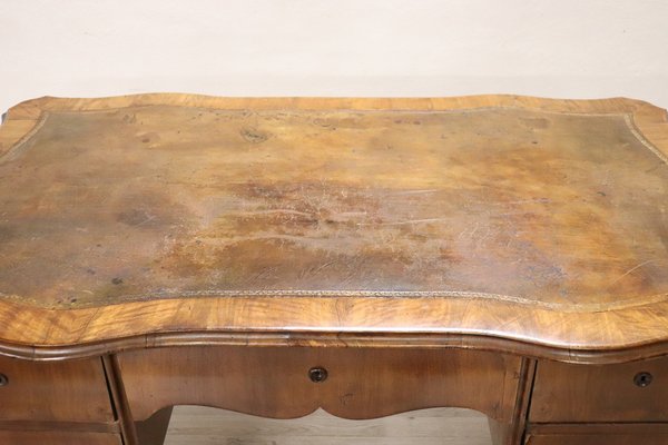 Large Antique Walnut Desk, 1880s-DCO-1124543