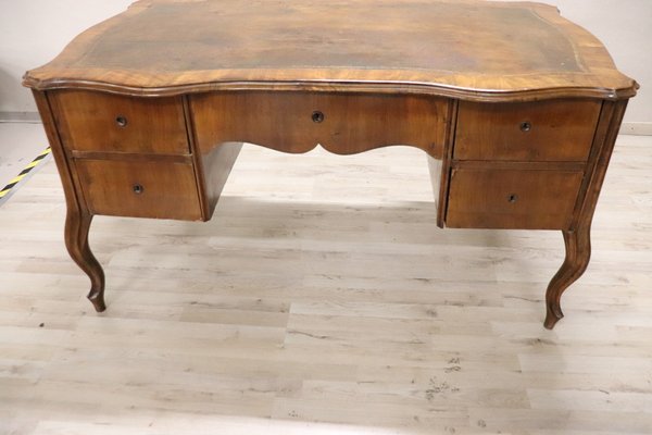 Large Antique Walnut Desk, 1880s-DCO-1124543