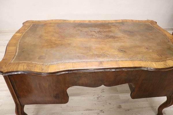 Large Antique Walnut Desk, 1880s-DCO-1124543