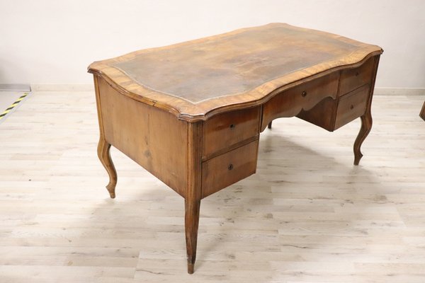 Large Antique Walnut Desk, 1880s-DCO-1124543