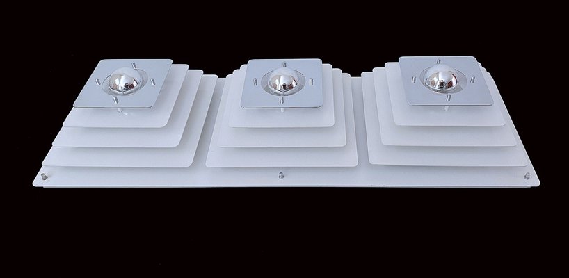 Large Architectonic Wall Light from Honsel, 1970s-GUT-2036712