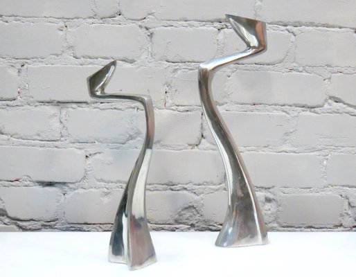 Large Arclumis Series Candlesticks by Matthew Hilton for SCP, England, 1980s, Set of 2-QFD-1289874