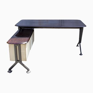 Large Arco Series Desk with Island by BBPR for Olivetti Synthesis, 1960s, Set of 2-VCV-1330861