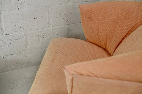 Large Armchair in Orange Pastel from Ligne Roset, France, 1990s-MAO-1033018