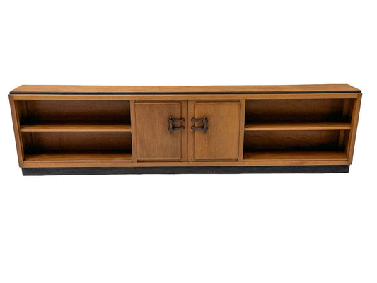 Large Art Deco Amsterdamse School Oak Credenza or Sideboard, 1920s