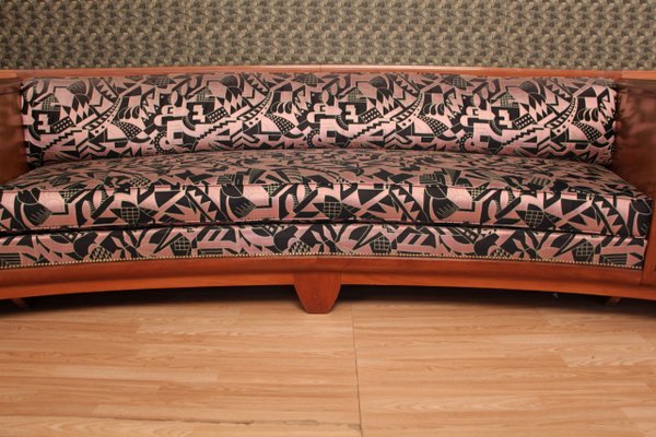 Large Art Deco Bench Sofa from Ateliers Majorelle, 1930s-KMQ-1449681