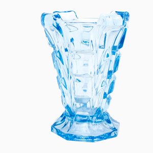 Large Art Deco Blue Vase-FSD-1093383