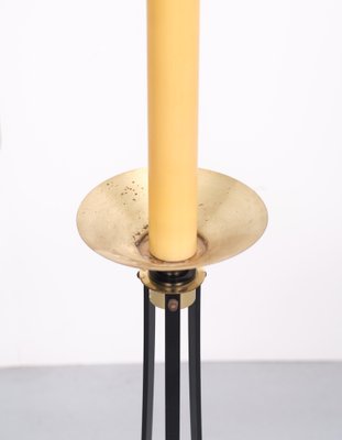 Large Art Deco Brass Church Torches, 1930s, Set of 2-GCG-1314866