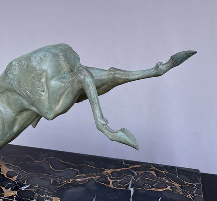 Large Art Deco Bronze Deer from Hugonnet-AWH-1299683