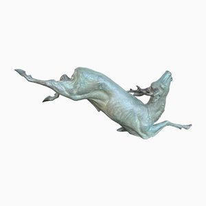 Large Art Deco Bronze Deer from Hugonnet-AWH-1299683