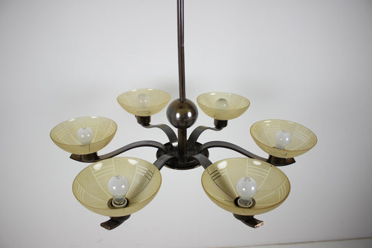 Large Art-Deco Chandelier, 1930s