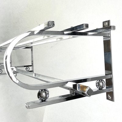 Large Art Deco Coat Rack in Chrome, 1930s-JUZ-1756179