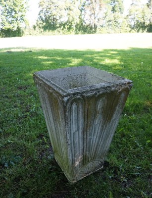 Large Art Deco Concrete Planter-EA-1155989