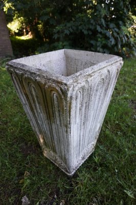 Large Art Deco Concrete Planter-EA-1155989