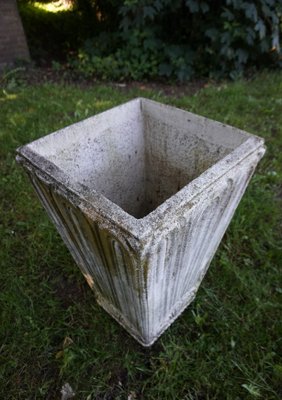 Large Art Deco Concrete Planter-EA-1155989