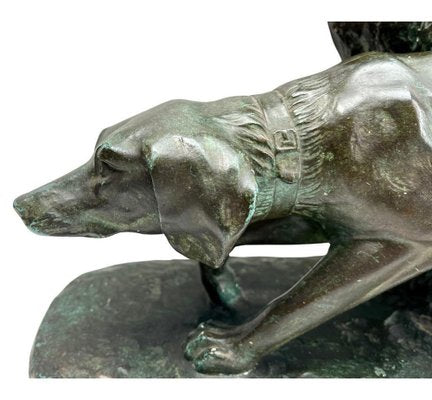 Large Art Deco Figurine of Hunting Dogs by G. Carli, 1935-MJY-1782315