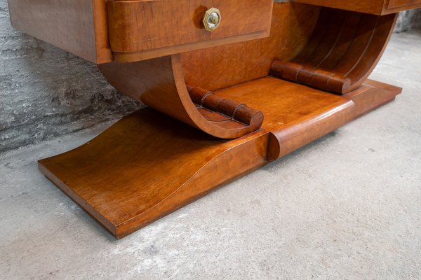 Large Art Deco French Dressing Table in Gilt Birch Root, 1920s-UJE-1705285