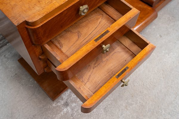 Large Art Deco French Dressing Table in Gilt Birch Root, 1920s-UJE-1705285