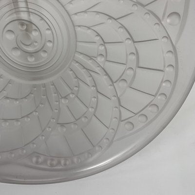 Large Art Deco Frosted Glass Bowl Modele Arc by Jacques Landier, 1930s-XOM-2036026