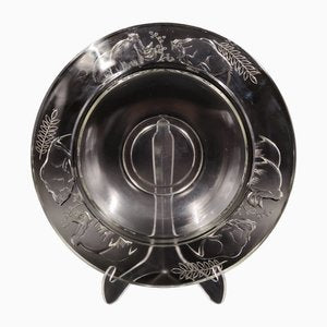 Large Art Deco Glass Bowl with Mammoths by Verlys, France, 1930s-SAK-1785243