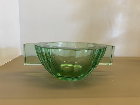 Large Art Deco Green Bowl by Daum-TEP-1310803