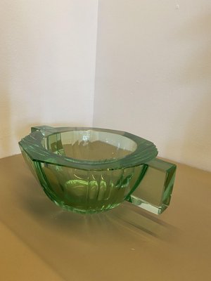 Large Art Deco Green Bowl by Daum-TEP-1310803