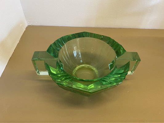 Large Art Deco Green Bowl by Daum-TEP-1310803