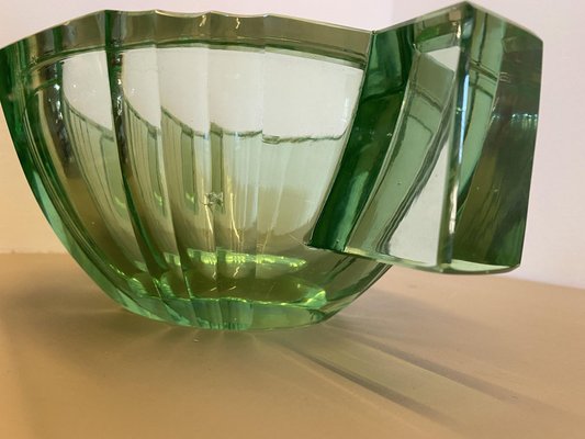 Large Art Deco Green Bowl by Daum-TEP-1310803