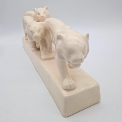 Large Art Deco Lion Figurine, 1930s-WK-1767013