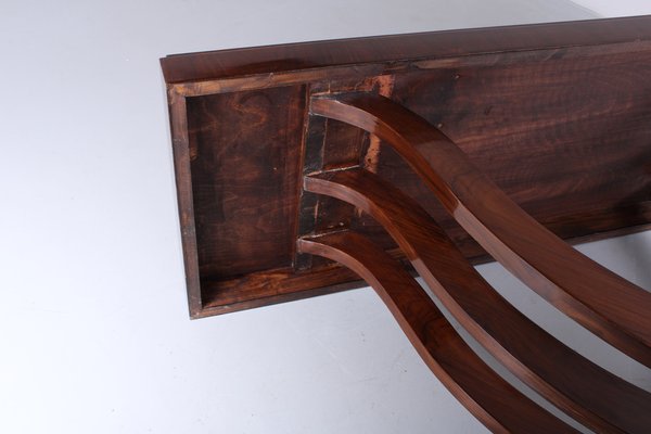 Large Art Deco Mahogany Wall Console, 1920s-XT-1816859