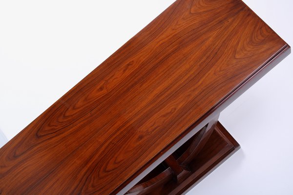 Large Art Deco Mahogany Wall Console, 1920s-XT-1816859