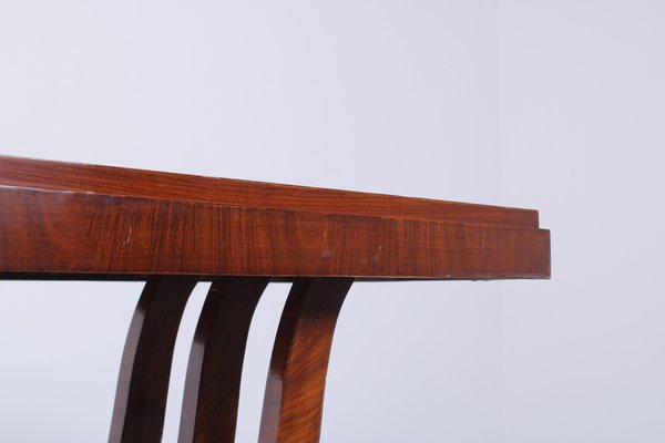 Large Art Deco Mahogany Wall Console, 1920s-XT-1816859