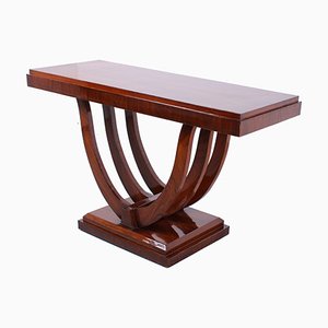 Large Art Deco Mahogany Wall Console, 1920s-XT-1816859