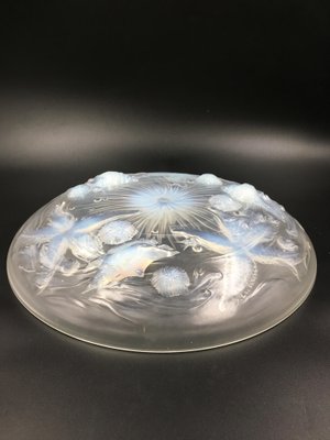 Large Art Deco Opalescent Bowl with Seastars by Verlys, 1930s-SAK-1797382