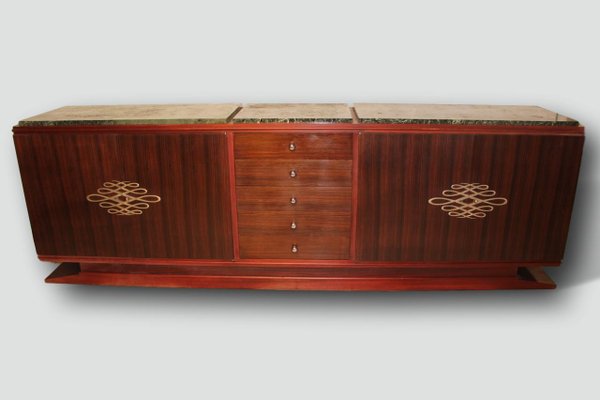 Large Art Deco Rosewood Sideboard, 1930s-KMQ-715738