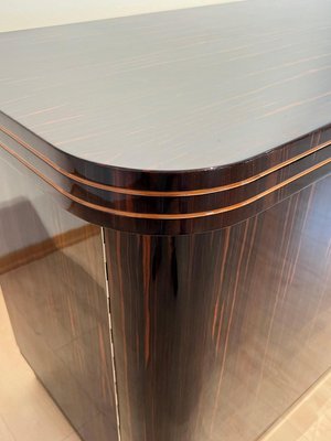 Large Art Deco Sideboard in Macassar Ebony, Maple & Chrome, France, 1930s-NNB-1724398