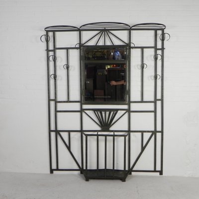 Large Art Deco Standing Wall Coat Rack, 1930s-TL-2027068