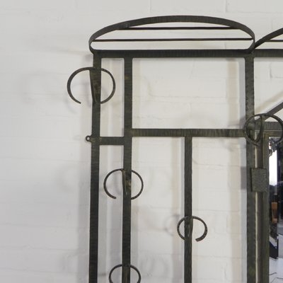 Large Art Deco Standing Wall Coat Rack, 1930s-TL-2027068